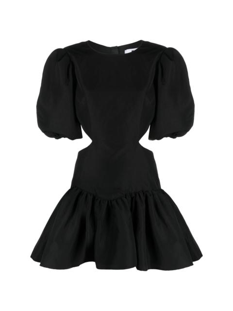 cut-out flared minidress