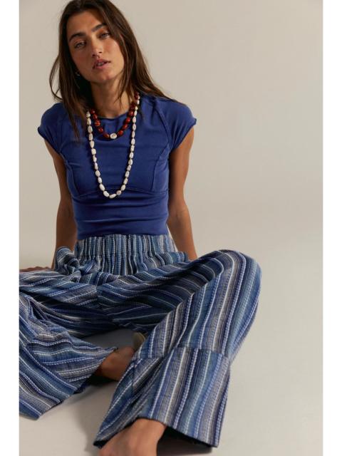 FREE PEOPLE We The Free Protagonist Cropped Cap Sleeve Tee