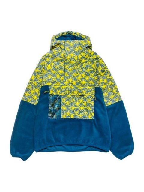 Nike Nike Printing Splicing Big Pocket Pullover polar fleece Hooded Jacket Green CK3106-432