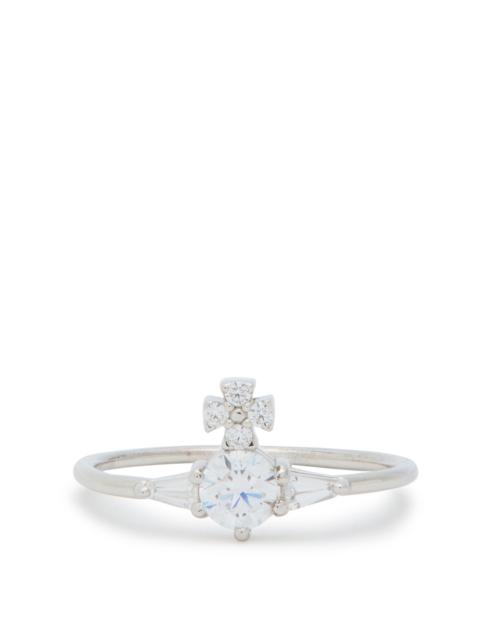 Vivienne Westwood Vivienne Westwood Ofelia Crystal-embellished Sterling Silver Ring