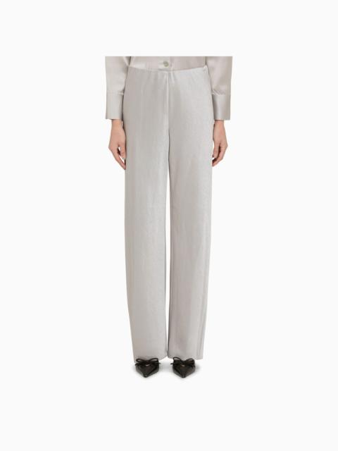 Vince Pearl grey satin trousers
