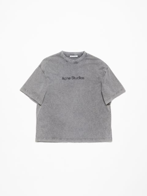 Acne Studios T-shirt faded logo - Relaxed fit - Faded Grey