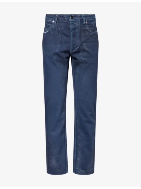 Stone Island Reflective Straight-Leg Denim Jeans