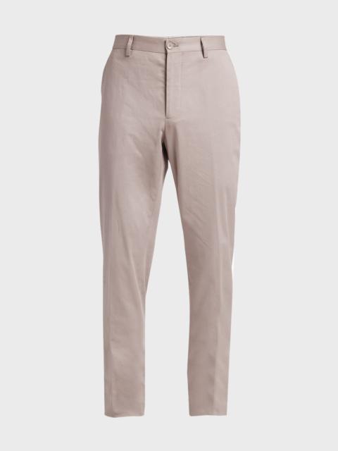Men's Cotton Flat-Front Pants