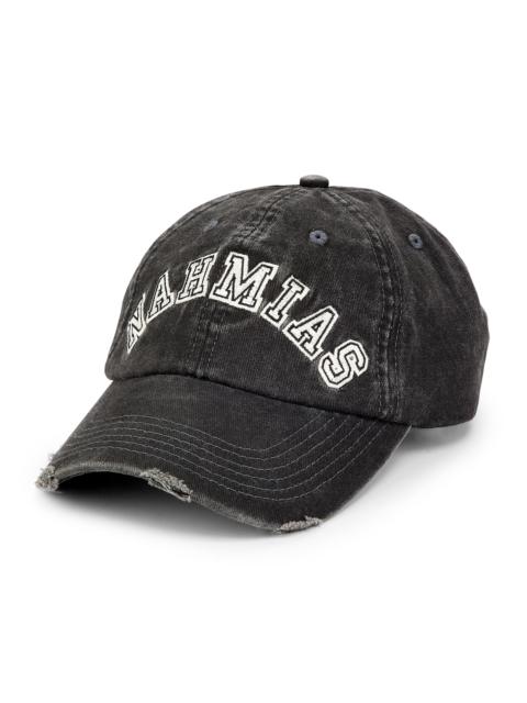 NAHMIAS Men's Physical Education Chenille Dad Cap - Off Black