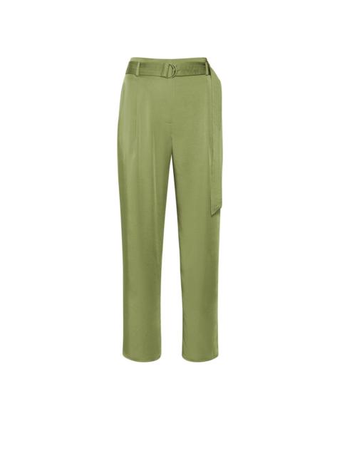 LAPOINTE Satin Belted Cropped Pant