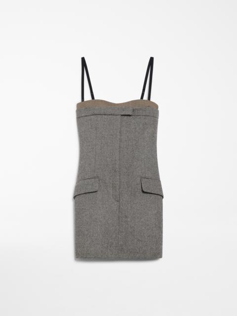 Sportmax TEBAIDE Tweed bustier dress