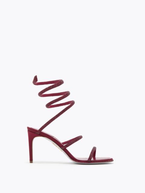 RENE CAOVILLA CLEO BURGUNDY SANDAL 80