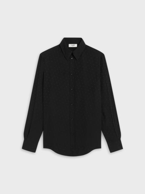 CELINE CLASSIC SHIRT IN JACQUARD SILK