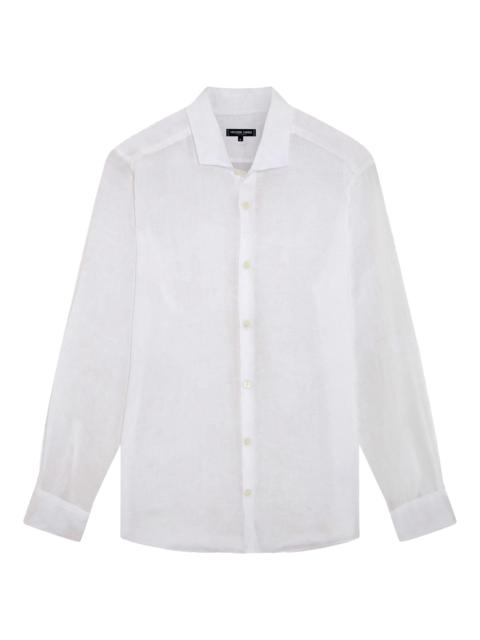 FRESCOBOL CARIOCA Men's Antonio Linen Button-Front Shirt - White