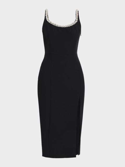 GENERATION LOVE Prague Embellished Sleeveless Midi Dress