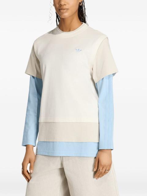adidas layered loose-fit T-shirt