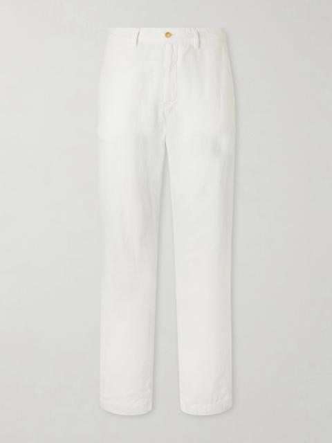 Polo Ralph Lauren Straight-Leg Cotton and Linen Blend Woven Trousers
