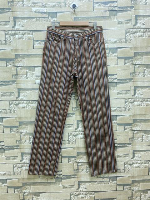 Other brands Designer × Japanese Brand - INTERNATIONAL WORLD JEANS Multicolour Striped Denim