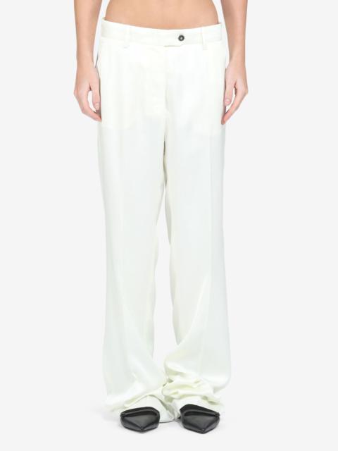 N°21 PLEATED SATIN TROUSERS