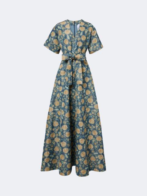 markarian Margaretta belted floral gown