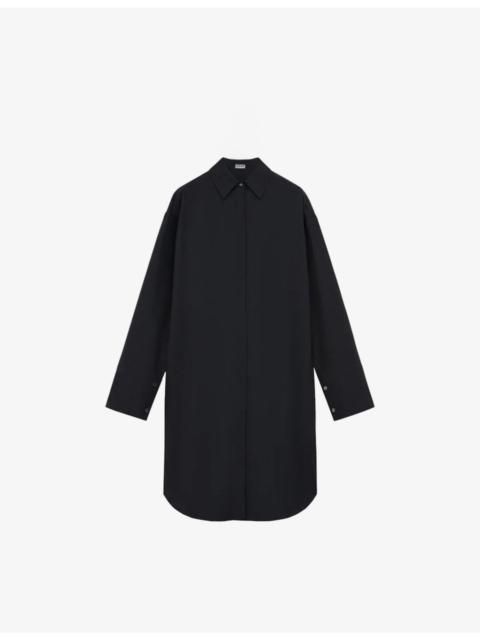 Loewe Long-Sleeved Silk Shirt Dress