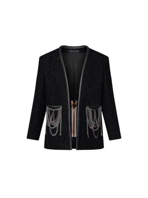 Louis Vuitton Scuba Trim Tweed Jacket