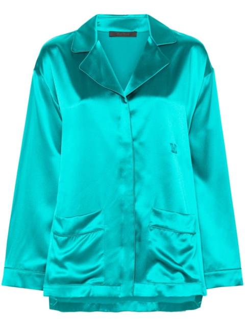 Max Mara Vasaio satin silk shirt