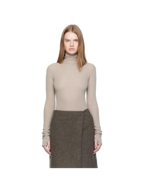 Lemaire Taupe Seamless Turtleneck