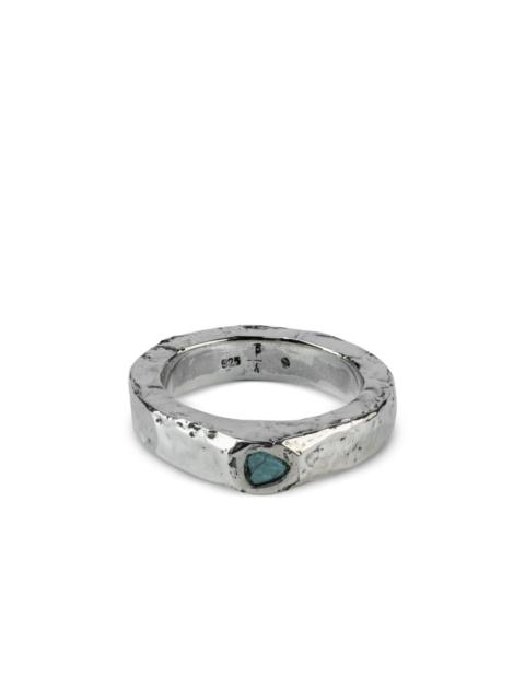 Parts of Four sterling silver Sistema diamond ring