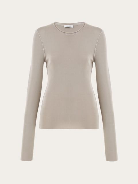 FERRAGAMO Long sleeved ribbed top