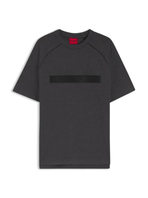 HUGO RELAXED-FIT COTTON JERSEY T-SHIRT WITH WIDE-SET LOGO