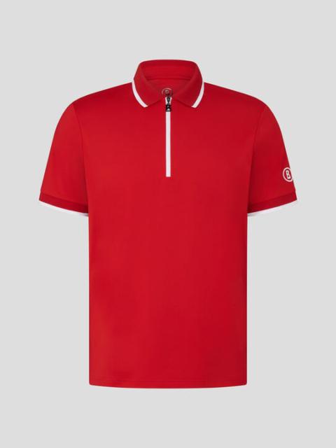 Cody Functional polo shirt in Red