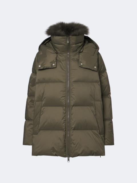 Yves Salomon Shearling-trimmed down jacket