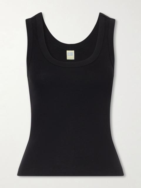 FLORE FLORE Hillie organic cotton-jersey tank top Black