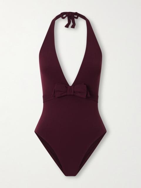 ERES Couture Bow-detailed Halterneck Swimsuit