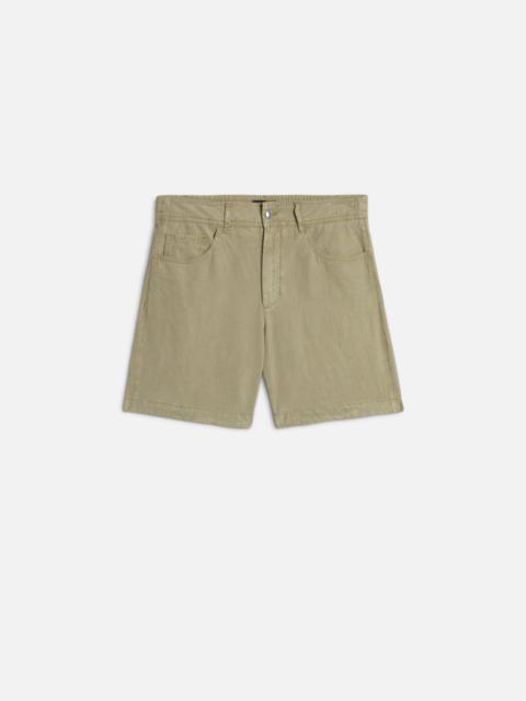 7 For All Mankind HYBRID JOGGER SHORT in Linen Blend Army