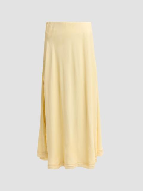 Vince Women's Creased Pleated Maxi Skirt - Sun Petal