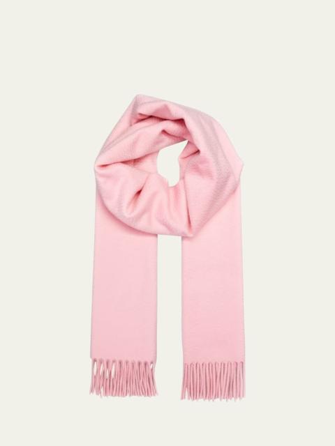 Loro Piana Cashmere Sciarpa Grande Fringe-Trim Scarf