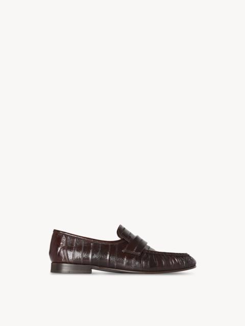 The Row Soft Loafer in Eel