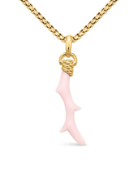 DAVID YURMAN Women's Coral Amulet - Pink Opal