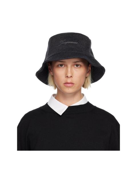 JACQUEMUS Gray 'The Cachemiro' Bucket Hat