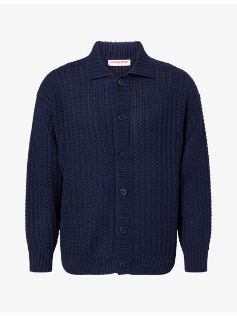 ORLEBAR BROWN Thomas Collared Knitted Cardigan