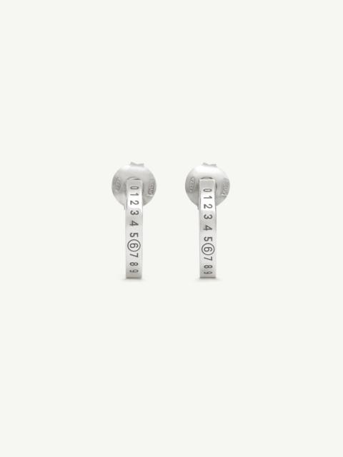 MM6 Maison Margiela Numeric Minimal Signature Hoop Earrings