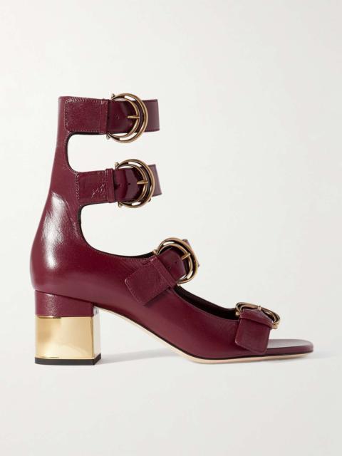 Chloé Alizè buckle-embellished leather sandals