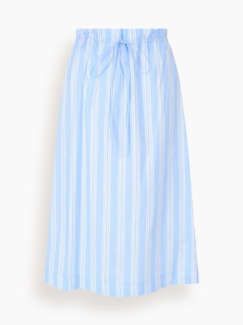 STAUD Shore Skirt in Ventura Stripe
