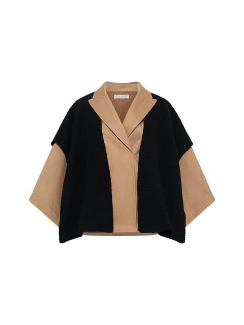 GABRIELA HEARST Rheya Crop Jacket in Camel Sea Island Cotton Twill