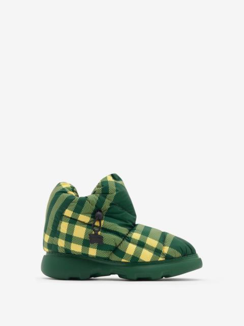 Burberry Check Pillow Boots