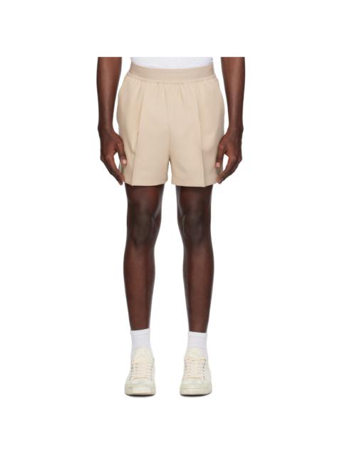 Stockholm Surfboard Club Beige Loose Shorts