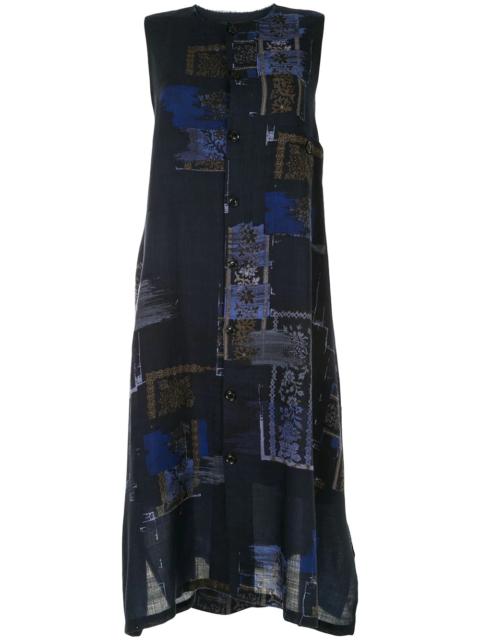 Y's abstract print knitted dress