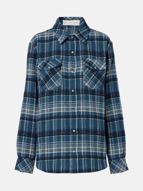 God’s True Cashmere Checked cashmere shirt