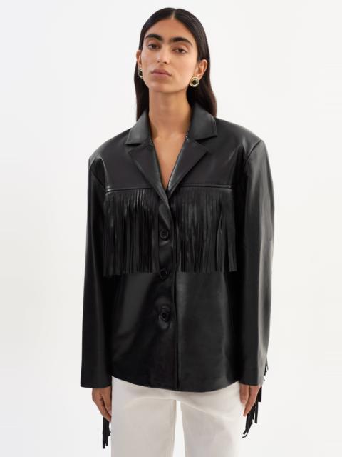 LAMARQUE RIANNE | Leather Fringe Jacket