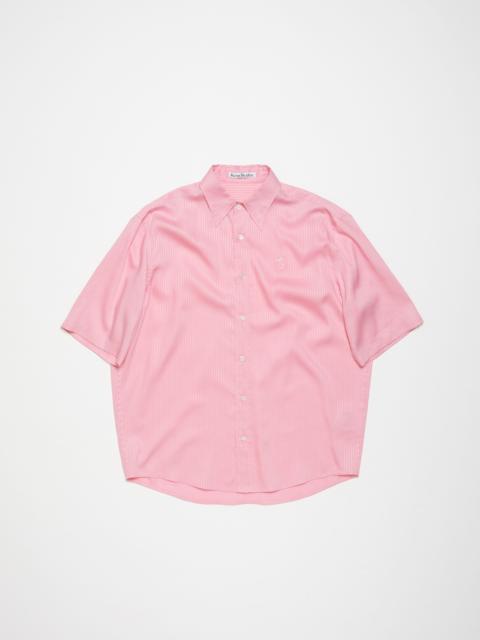 Stripe button-up shirt - Blush pink