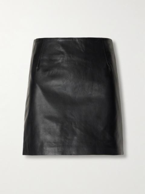 BLAZÉ MILANO Leather Mini Skirt