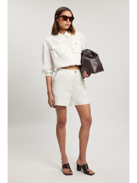 KAREN MILLEN Utility Organdie Pocket Detail Short